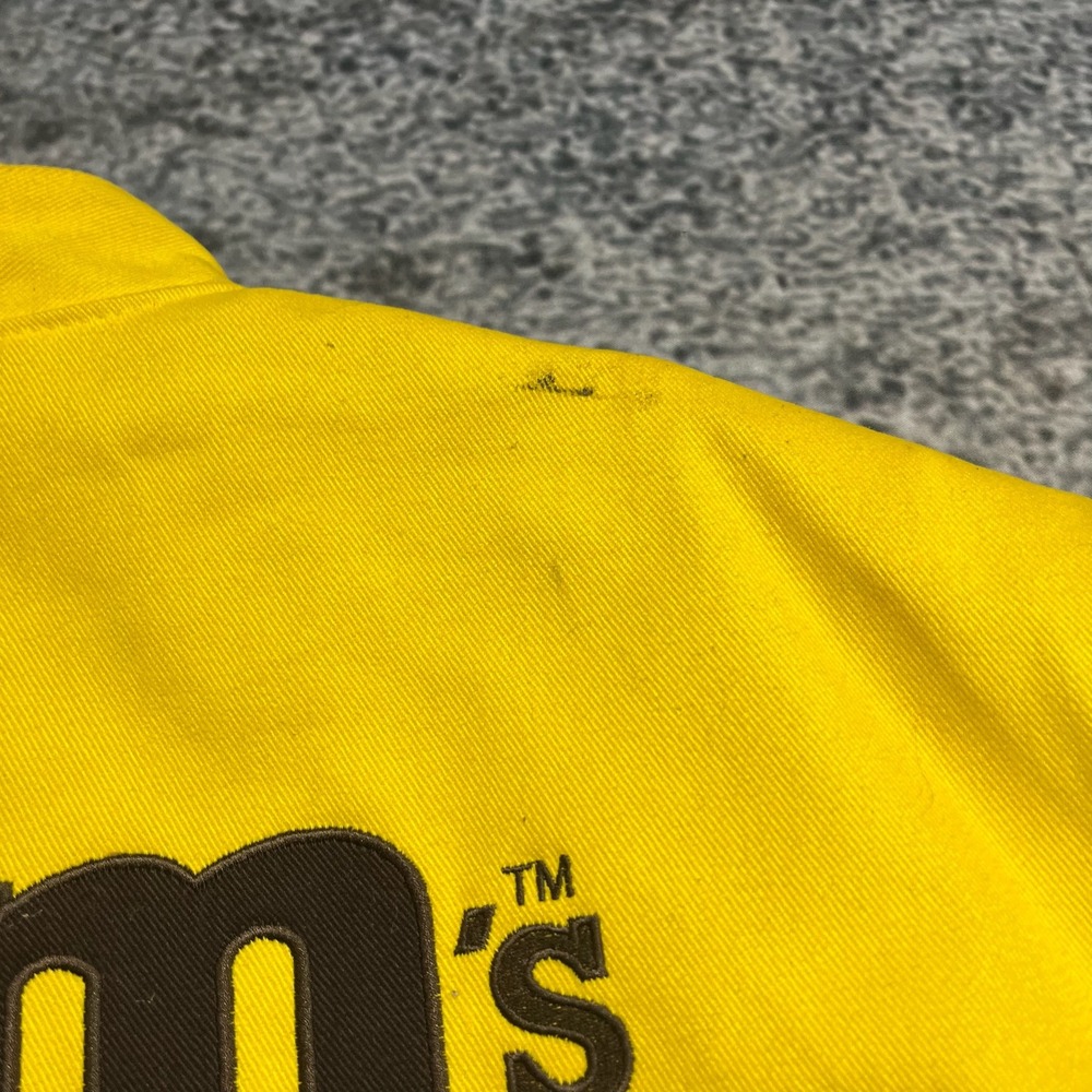 Vintage M&M Racing JH Design NASCAR Jacket Mens XL Yellow Blue 90s Embroidered - Picture 13 of 15